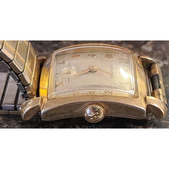 1957 Men\'s Hamilton Watch 10k Gold Filled Bow Socket Scribed